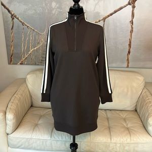 Athleta Circa Track Sweatshirt Dress 2.0 LP Petite Arbor Olive